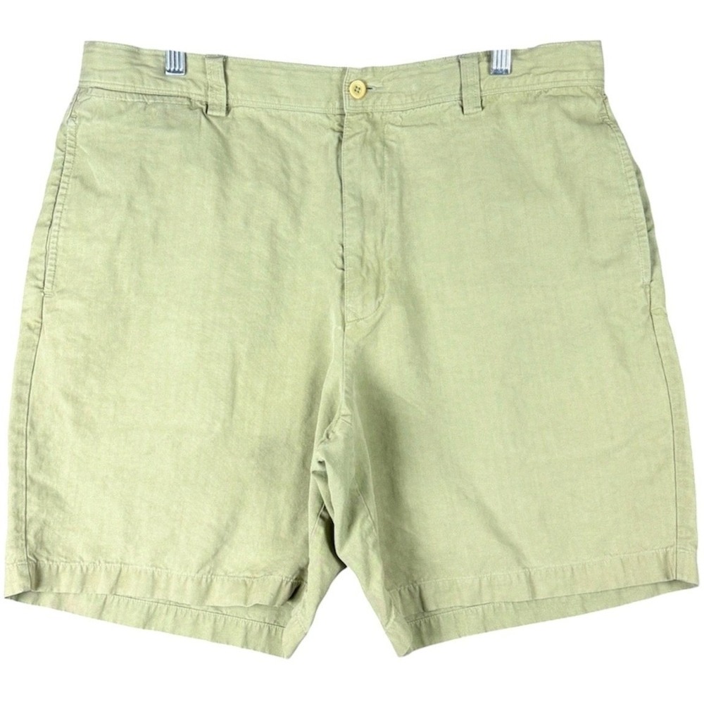 Tommy Bahama Men's Size 36 Relax Shorts 8" Inseam Sage Green Silk Linen Blend